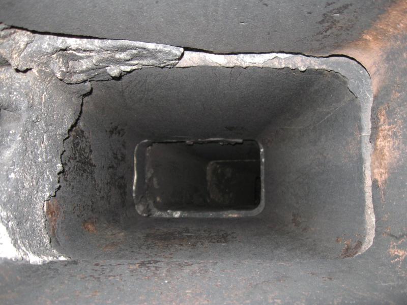 Liner Damage in Chimney On Boise Idaho Home Inspection